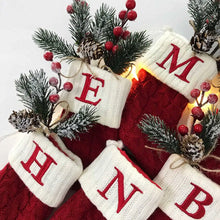 Load image into Gallery viewer, Christmas Alphabet Knitting Socks Christmas Tree Ornaments Christmas Decorations For Home