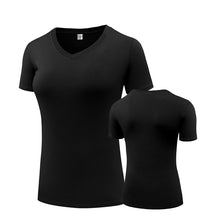 Load image into Gallery viewer, Fitness Women Shirts Quick Drying T Shirt Elastic Yoga Sport Tights Gym Running Tops Short Sleeve Tees Blouses Jersey camisole