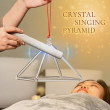 Load image into Gallery viewer, CVNC Crystal Singing Bowl Pyramid 8"or 9" Chakra Quartz High Quality for Relaxation Sound Meditation