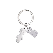 Load image into Gallery viewer, Child Mother Kid Personalized Keychain Custom Name Key Chain Boy Girl Dog Cat Gift For Women Man Family Mom Dad Original Jewelry
