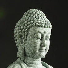 Load image into Gallery viewer, Sandstone Buddha Fish Tank Decoration Meditation Buddha Craft Buddha Zen Sculpture Micro Landscape Fish Tank Statue