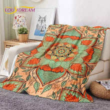 Load image into Gallery viewer, 3D print Flannel Blankets Mandala Yoga Flower Bohemia Meditation Nature Soft Comfortable Blanket