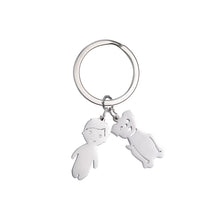 Load image into Gallery viewer, Child Mother Kid Personalized Keychain Custom Name Key Chain Boy Girl Dog Cat Gift For Women Man Family Mom Dad Original Jewelry