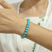 Load image into Gallery viewer, Natural Stone Bracelet 8mm Round Amazonite Turquoises Fluorite Quartz Beads Elastic Energy Bracelet for Women Men Yoga Jewelry