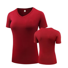 Load image into Gallery viewer, Fitness Women Shirts Quick Drying T Shirt Elastic Yoga Sport Tights Gym Running Tops Short Sleeve Tees Blouses Jersey camisole