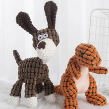 Load image into Gallery viewer, 1~8PCS Cute Plush Dog Toy Animals Shape Bite Resistant Squeaky Toys Interactive Bone Molar Chew