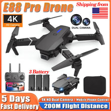 Load image into Gallery viewer, 2024 E88Pro RC Drone 4K Professinal With 3 Battery 1080P Wide Angle HD Camera Foldable Helicopter WIFI FPV Height Hold Gift Toy