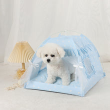 Load image into Gallery viewer, Pet Tent Bed Cats House Supplies Products Accessories Warm Cushions Furniture Sofa Basket Beds Winter Clamshell Kitten Tents Cat