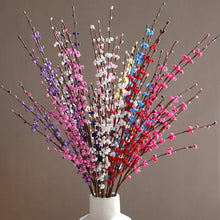Load image into Gallery viewer, 5Pcs 12heads 75CM Long Artificial Flower Winter Jasmine Folk Pip Berry for Wedding Home Party Hotel Table Vase Christmas Decor