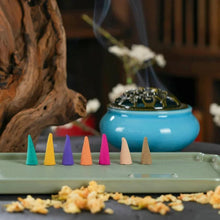 Load image into Gallery viewer, 60pcs/Bag Incense Cones Scented Anxiety Relief Fragrance Incense Cones Natural Scents Cones For Meditation Relaxation Mix Colour