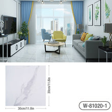 Load image into Gallery viewer, Simulated Marble Tile Floor Sticker PVC Waterproof Self-adhesive for Living room Toilet Kitchen Home Floor Decor 3d Wall sticker