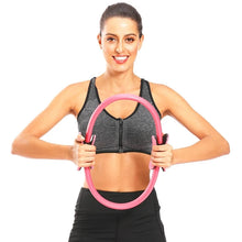 Load image into Gallery viewer, Yoga Fitness Ring Circle Pilates Women Girl Exercise Home Resistance Elasticity Yoga Ring Circle Gym Workout Pilates Accessories