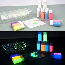 Load image into Gallery viewer, 15/20g Super Bright Luminous Epoxy Resin Pigment Glow In The Dark Liquid Colorant Body Art UV Body Paint Set Each