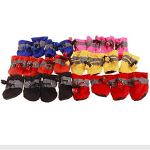 Load image into Gallery viewer, 4pcs/set Waterproof Pet Dog Shoes Chihuahua Anti-slip Rain Boots Footwear For Small Cats Dogs Puppy Dog Pet Booties