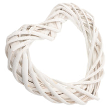 Load image into Gallery viewer, Garland Wreath Rattan Ring Heart Shaped Hoops DIY Xmas Frame Decorations 2000X1800X350CM For Making Garlands White Hanging