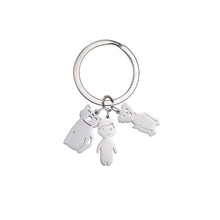 Load image into Gallery viewer, Child Mother Kid Personalized Keychain Custom Name Key Chain Boy Girl Dog Cat Gift For Women Man Family Mom Dad Original Jewelry