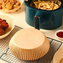 Load image into Gallery viewer, 50Pcs Air Fryer Disposable Paper Non-Stick Airfryer Baking Papers Round Air-Fryer Paper Liners Paper Kitchen Accessories