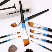 Load image into Gallery viewer, Hand Painted Brush Nylon Hair Artist Paintbrush Acrylic Art Paint Brush, Fine Tip Paint Brush for Watercolor Paint Brush F19E