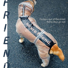 Load image into Gallery viewer, Dog Raincoat Portable Waterproof Transparent Rainwear for Small Medium Large Dogs Light Breathable Hooded Rain Jacket Cape