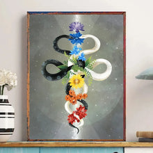 Load image into Gallery viewer, Chakra Mantras & Mudras Affirmations Yoga Poses Meditation Poster Canvas Printing Wall Art Picture Home Yoga Studio Decor