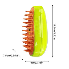 Load image into Gallery viewer, Cat Steam Brush Steam Brush 3in1 Electric Spray Cat Hair Brush Massage Pet Beauty Massage Comb Soft Silicone Hair Removal Comb