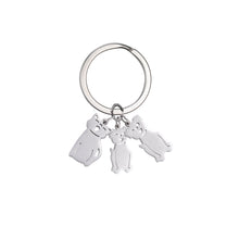 Load image into Gallery viewer, Child Mother Kid Personalized Keychain Custom Name Key Chain Boy Girl Dog Cat Gift For Women Man Family Mom Dad Original Jewelry
