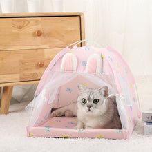 Load image into Gallery viewer, Pet Tent Bed Cats House Supplies Products Accessories Warm Cushions Furniture Sofa Basket Beds Winter Clamshell Kitten Tents Cat
