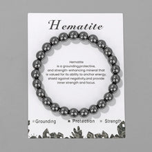 Load image into Gallery viewer, Natural Stone Bracelet 8mm Round Amazonite Turquoises Fluorite Quartz Beads Elastic Energy Bracelet for Women Men Yoga Jewelry