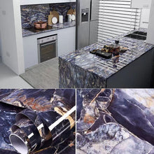 Load image into Gallery viewer, 6M Vinyl Oil Proof Marble Wallpaper for Kitchen Countertop Cabinet Shelf PVC Self-Adhesive Waterproof Contact Paper for Bathroom
