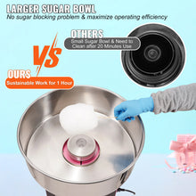 Load image into Gallery viewer, VEVOR Electric Cotton Candy Machine Commercial Floss Maker with Stainless Steel Bowl Sugar Scoop and Drawer for Birthday Party