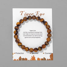 Load image into Gallery viewer, Natural Stone Bracelet 8mm Round Amazonite Turquoises Fluorite Quartz Beads Elastic Energy Bracelet for Women Men Yoga Jewelry