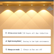Load image into Gallery viewer, PZSUNLY Cabinet Light USB Rechargeable Motion Sensor Led Light For Kitchen Wardrobe Cabinet Lighting 20cm/30cm/40cm/60CM/80CM