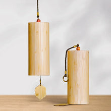 Load image into Gallery viewer, Hluru Windbell Bamboo Wind Chime 8 Tone Rods Windchimes Zen Meditation Craft Home Garden Patio Hanging Ornaments C G Am Dm Chord