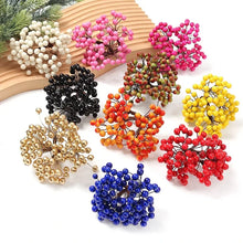 Load image into Gallery viewer, 50Heads Artificial Berry Fake Flowers Christmas Decoration Xmas Tree Ornaments Foam Berry For Home Decor DIY Garland Accessories