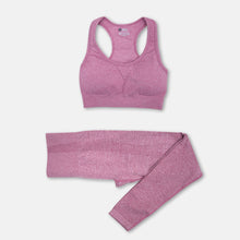 Load image into Gallery viewer, Seamless female yoga workout clothes gym fitness long sleeve crop top high waist leggings sports bra