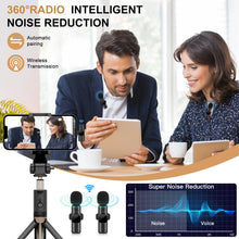 Load image into Gallery viewer, New Wireless Lavalier Microphone Portable Audio Video Recording Mini Mic for iPhone Android Live Broadcast Gaming Phone Mic