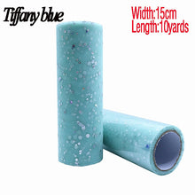 Load image into Gallery viewer, Baby Shower Glitter Sequin Tulle Roll 10 yard 15cm Spool Tutu Wedding Decoration Organza