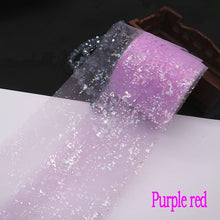 Load image into Gallery viewer, Shiny Tulle Roll 6cm*25yards Tape for DIY Handmade Bowknot and Wedding Decor Party Supplies Baby Shower Tutu Skirt