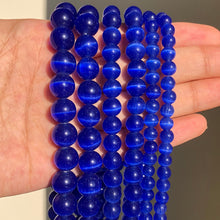 Load image into Gallery viewer, 6-8-10-12 mm Natural Stone Pink White Moonstone Cat Eye Beads For Jewelry Making Smooth Loose Spacer Beads Opal Diy Charm Bracelets Necklace