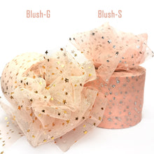 Load image into Gallery viewer, 25Yards 6cm Star Tulle Confetti Glitter Mesh Baking Cake Topper Tutu Pom Bow Soft Sequine Organza DIY Wedding Birthday Decoration