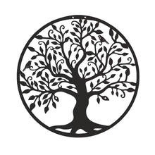 Load image into Gallery viewer, 3D Metal Tree Of Life Wall Decoration Round Iron Art Home Wall Hanging Decorations Tree Of Life Wall Ornaments Sculpture Gifts