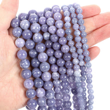 Load image into Gallery viewer, 4/10mm Natural Stone Beads Tiger Eye Amazonite Rose quartz Turquoises Obsidian Agates Beads For Jewelry Making DIY Bracelet