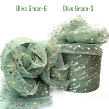 Load image into Gallery viewer, 25Yards 6cm Star Tulle Confetti Glitter Mesh Baking Cake Topper Tutu Pom Bow Soft Sequine Organza DIY Wedding Birthday Decoration