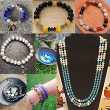 Load image into Gallery viewer, 6-8-10-12 mm Natural Stone Pink White Moonstone Cat Eye Beads For Jewelry Making Smooth Loose Spacer Beads Opal Diy Charm Bracelets Necklace