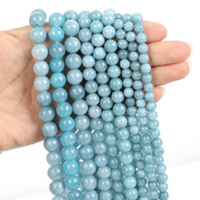 Load image into Gallery viewer, 4/10mm Natural Stone Beads Tiger Eye Amazonite Rose quartz Turquoises Obsidian Agates Beads For Jewelry Making DIY Bracelet