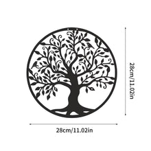 Load image into Gallery viewer, 3D Metal Tree Of Life Wall Decoration Round Iron Art Home Wall Hanging Decorations Tree Of Life Wall Ornaments Sculpture Gifts