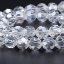 Load image into Gallery viewer, 3/4/6/8MM Round Transparent Crystal Faceted Bead For Bracelet Jewelry Making Bulk DIY Needlework Accessories Loose Glass Beads