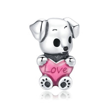 Load image into Gallery viewer, BAMOER 925 Sterling Silver Pet Animal Pendant Charm for Bracelet or Necklace DIY Jewelry Making