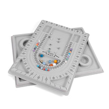 Load image into Gallery viewer, Flocked Bead Board Bracelet Necklace Beading Organizer Artistry Tray Design Measuring Tool for DIY Jewelry Making Accessories