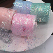 Load image into Gallery viewer, Shiny Tulle Roll 6cm*25yards Tape for DIY Handmade Bowknot and Wedding Decor Party Supplies Baby Shower Tutu Skirt